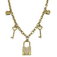 COLLAR ZO13876N DORADO Acero Inoxidable