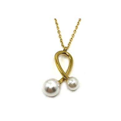COLLAR ZO9892N180 PLATEADO Acero Inoxidable