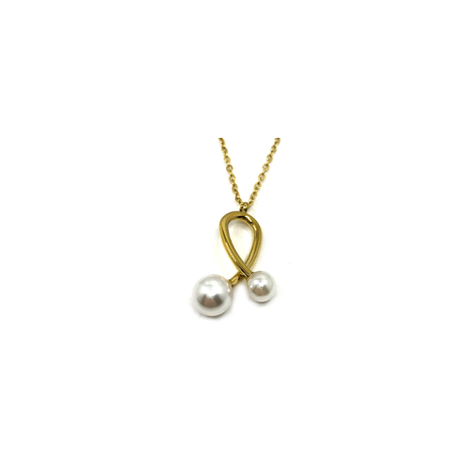 COLLAR ZO9892N180 PLATEADO Acero Inoxidable