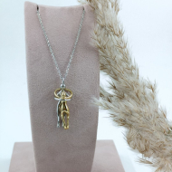 COLLAR ZO12117N DORADO Acero Inoxidable