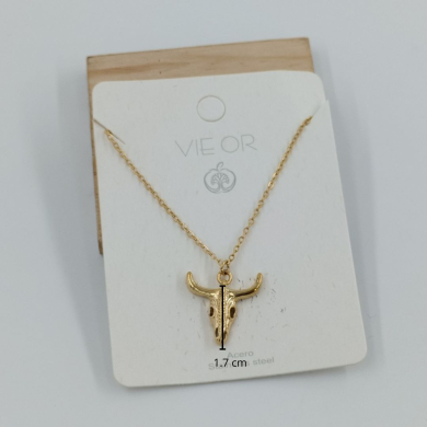 COLLAR ZO10489N200 DORADO Acero Inoxidable 2D21 E24