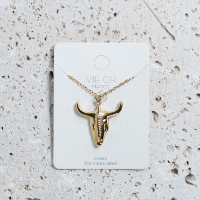 COLLAR ZO10489N200 DORADO Acero Inoxidable 2D21 E24