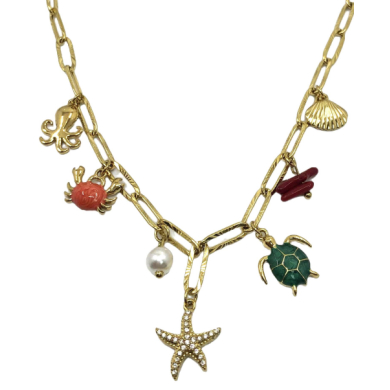 COLLAR ZO15246N DORADO Acero Inoxidable