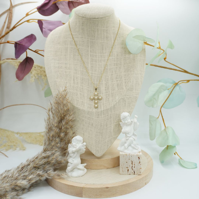 COLLAR ZO12277N DORADO Acero Inoxidable