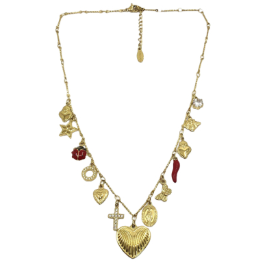 COLLAR ZO13473N PLATEADO Acero Inoxidable