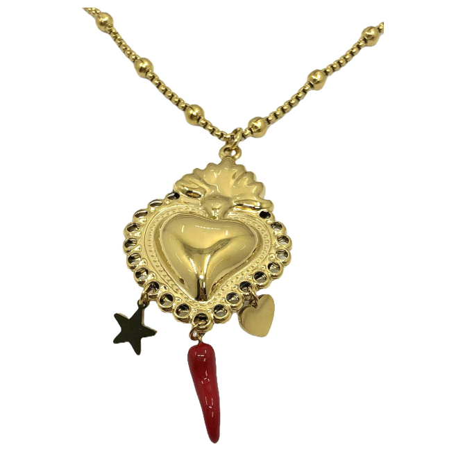 COLLAR ZO14564N DORADO Acero Inoxidable