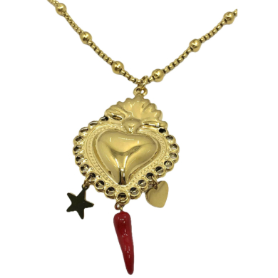 COLLAR ZO14564N PLATEADO Acero Inoxidable