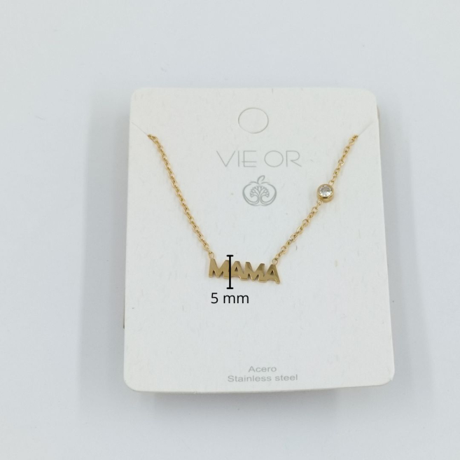 COLLAR ZO9295N180 DORADO Acero Inoxidable