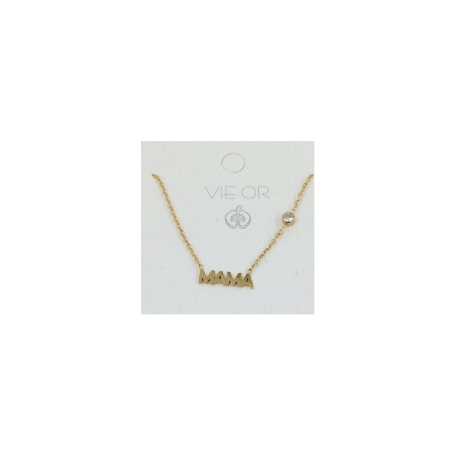 COLLAR ZO9295N180 DORADO Acero Inoxidable