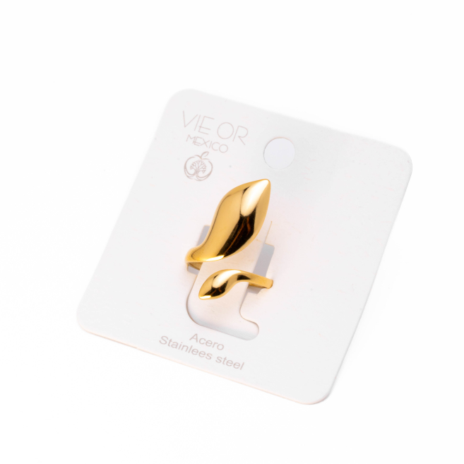 ANILLO ZO14325R Dorado Acero Inoxidable A37