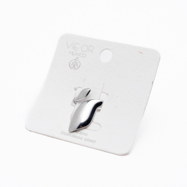 ANILLO ZO14325R Plateado Acero Inoxidable A37