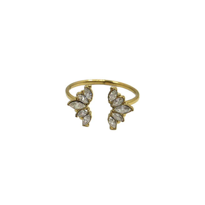ANILLO ZO13809R DORADO Acero Inoxidable