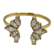 ANILLO ZO13809R DORADO Acero Inoxidable