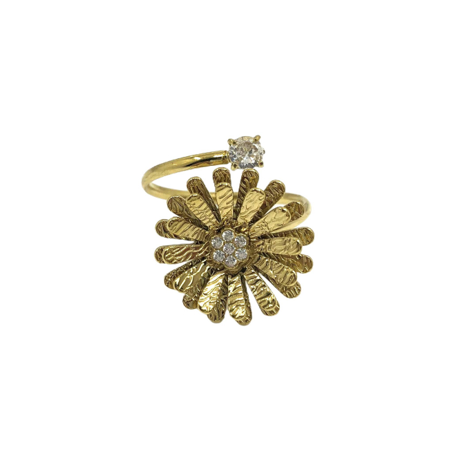 ANILLO ZO15130R DORADO Acero Inoxidable