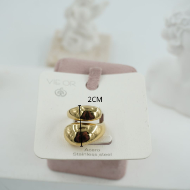 ANILLO ZO11695R DORADO Acero Inoxidable