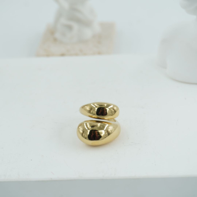 ANILLO ZO11695R DORADO Acero Inoxidable