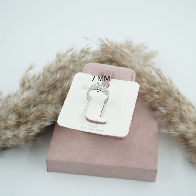 ANILLO ZO7181R150 PLATEADO Acero Inoxidable