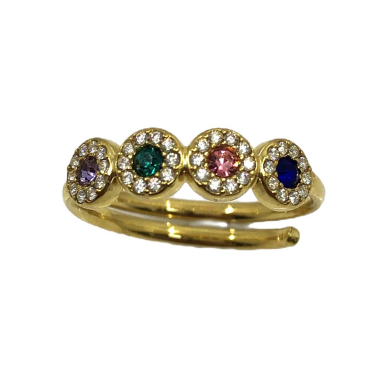 ANILLO ZO15233R PLATEADO Acero Inoxidable