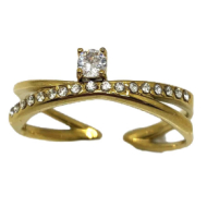 ANILLO ZO15444R DORADO Acero Inoxidable
