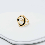 ANILLO ZO12991R/P Dorado Acero Inoxidable -A23