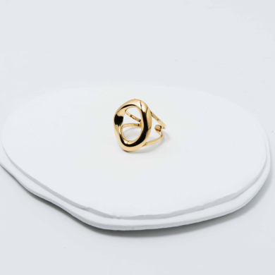 ANILLO ZO12991R/P Dorado Acero Inoxidable -A23