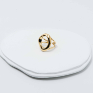 ANILLO ZO12991R/P Dorado Acero Inoxidable -A23