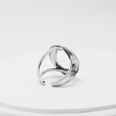 ANILLO ZO12991R/P Plateado Acero Inoxidable -A23 A52