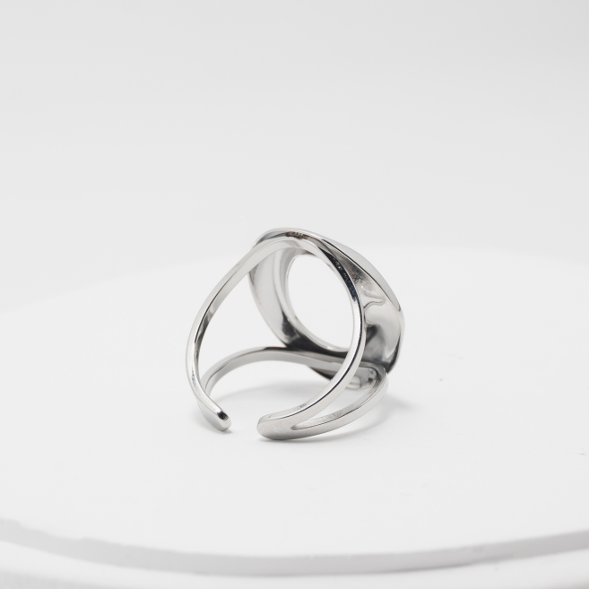 ANILLO ZO12991R/P Plateado Acero Inoxidable -A23