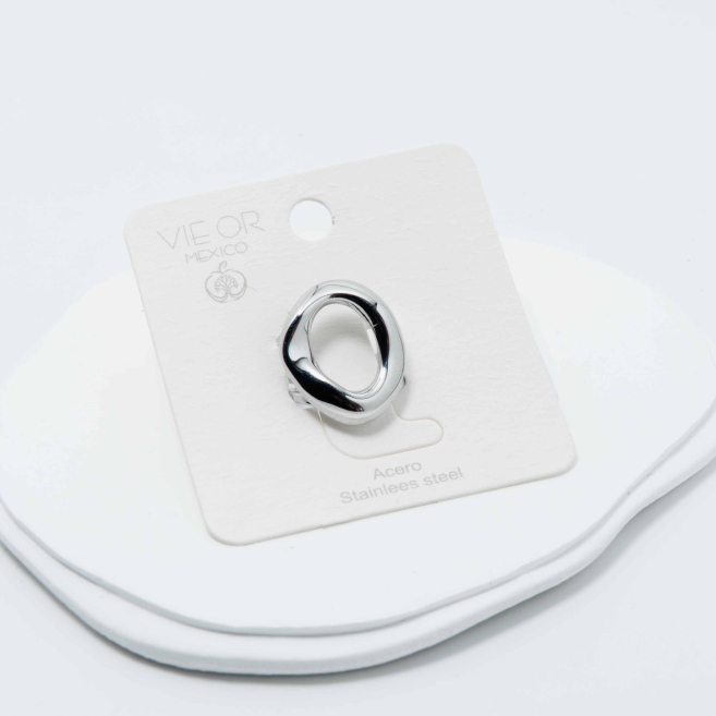 ANILLO ZO12991R/P Plateado Acero Inoxidable -A23