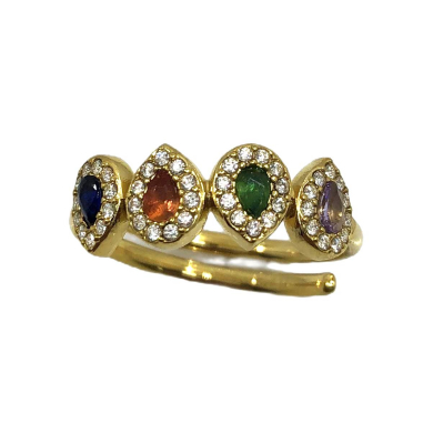 ANILLO ZO15230R DORADO Acero Inoxidable