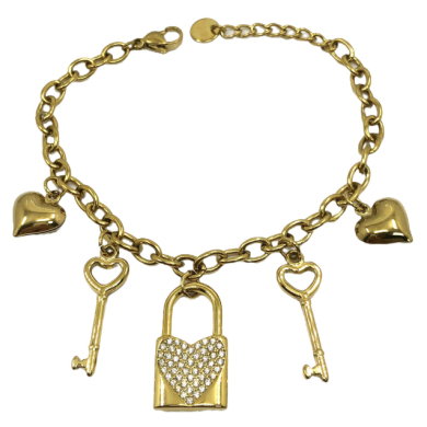 PULSERA ZO13875B PLATEADO Acero Inoxidable