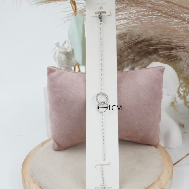 PULSERA ZO11863B PLATEADO Acero Inoxidable 2B33
