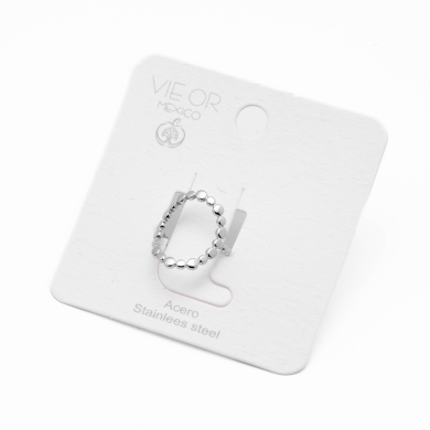 ANILLO ZO14314R Plateado Acero Inoxidable 2A13
