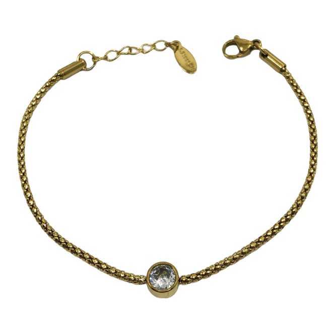 PULSERA ZO13480B PLATEADO Acero Inoxidable