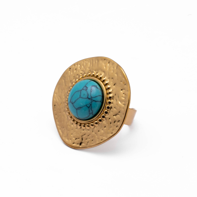 ANILLO Y00502 AZUL Acero Inoxidable 2A45