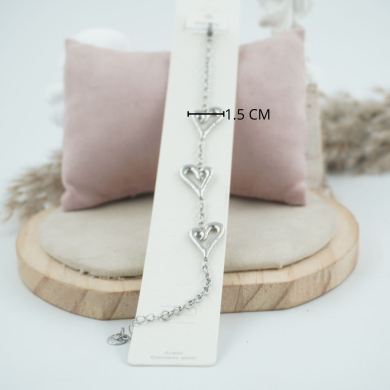 PULSERA ZO11783B PLATEADO Acero Inoxidable 2B25