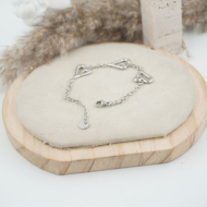 PULSERA ZO11783B PLATEADO Acero Inoxidable 2B25