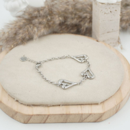 PULSERA ZO11783B PLATEADO Acero Inoxidable 2B25
