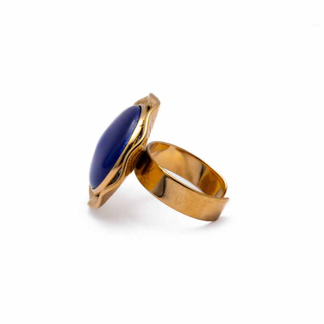 ANILLO Y00163 AZUL Acero Inoxidable 2A55