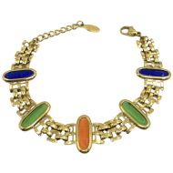 PULSERA ZO13485B DORADO+MULTICOLOR Acero Inoxidable