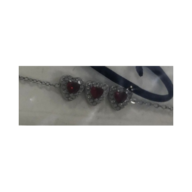 PULSERA ZO14968B PLATEADO+BLANCO Acero Inoxidable