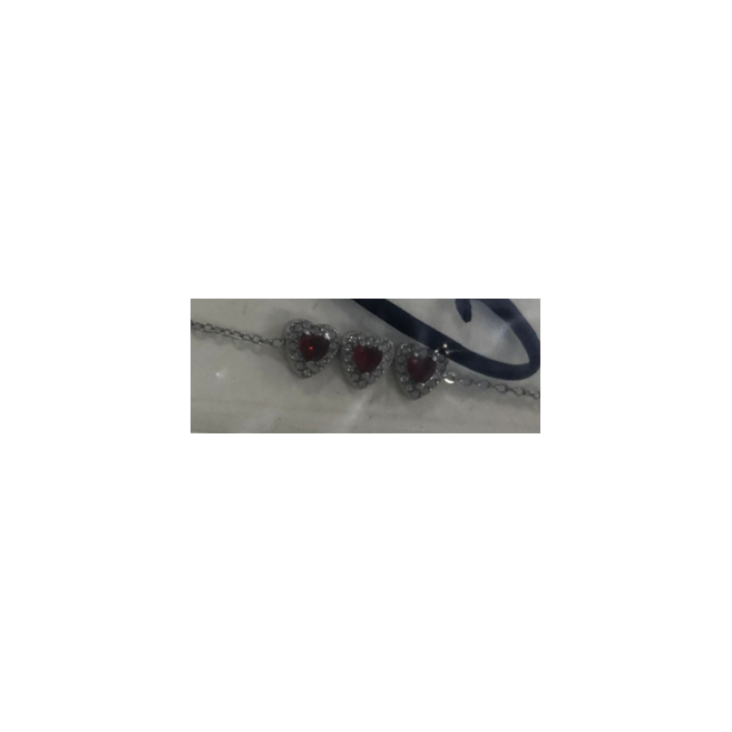 PULSERA ZO14968B PLATEADO+BLANCO Acero Inoxidable