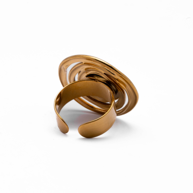 ANILLO Y00536 NEGRO Acero Inoxidable 2A14