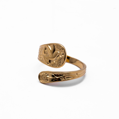 ANILLO Y00257 Dorado Acero Inoxidable -2A34