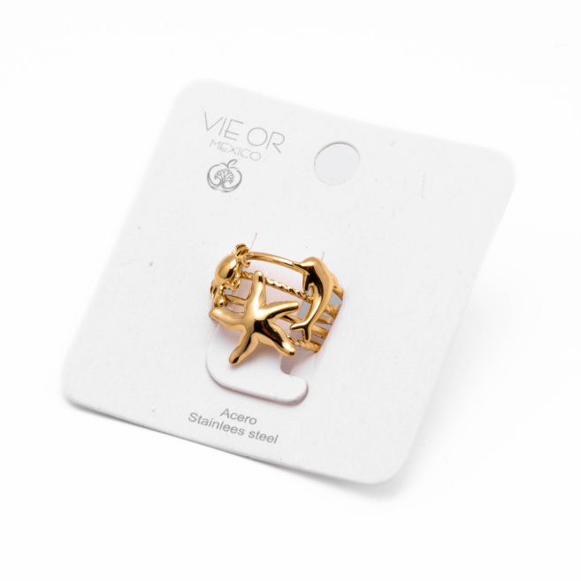 ANILLO Y00549 DORADO Acero Inoxidable