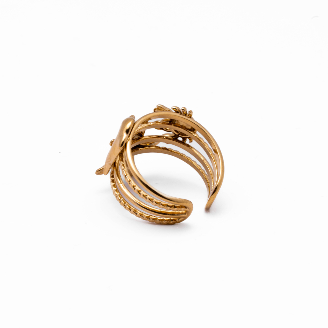 ANILLO Y00549 DORADO Acero Inoxidable