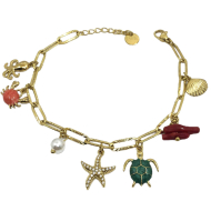PULSERA ZO15245B DORADO Acero Inoxidable