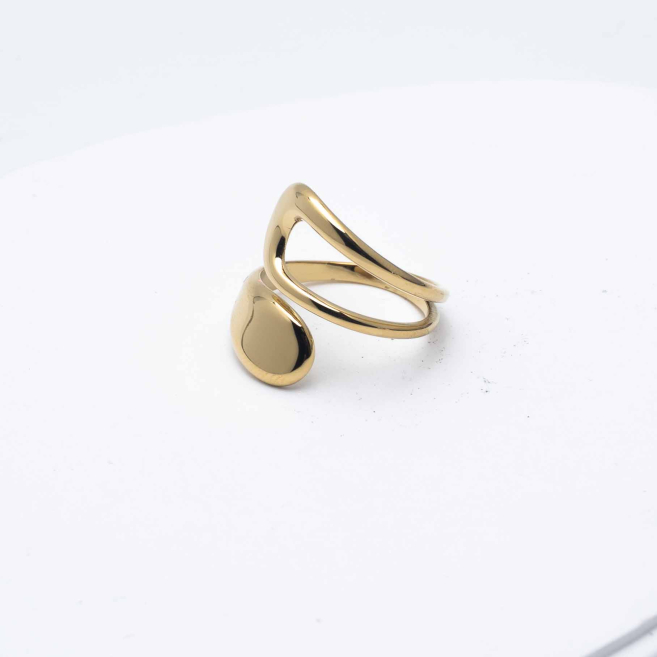 ANILLO ZO11202R150 Dorado Acero Inoxidable -A23