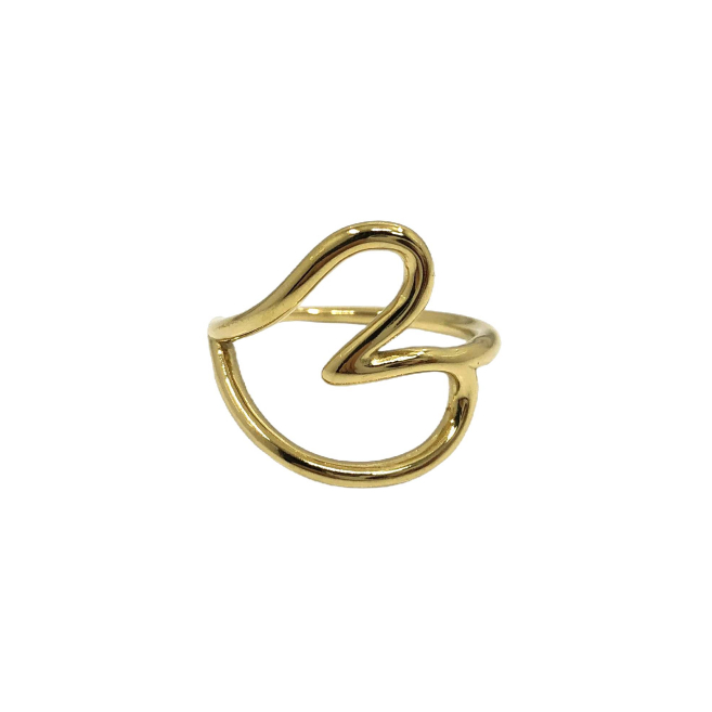 ANILLO ZO15508R DORADO Acero Inoxidable