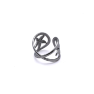 ANILLO Y00449 PLATEADO Acero Inoxidable A37